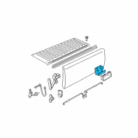 OEM 1992 GMC C1500 Handle Diagram - 15991785