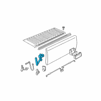 OEM Chevrolet C1500 Pick Up Box End Gate Latch Assembly(W/ Cable) Diagram - 15724158