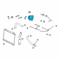 OEM 2012 Cadillac CTS Tank Asm-Radiator Surge Diagram - 15267707