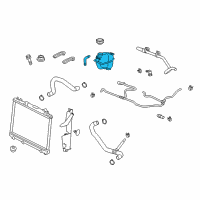 OEM Cadillac CTS Tank Asm-Radiator Surge Diagram - 15267707