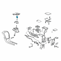 OEM Cadillac SRX Handle Asm, Automatic Transmission Control Lever *Fig Sapele W Diagram - 19180506