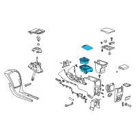 OEM Cadillac SRX Holder Asm-Front Floor Console Cup *Gray L Diagram - 15946123