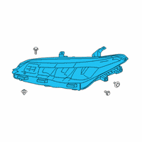 OEM 2019 Toyota Avalon Composite Headlamp Diagram - 81150-07210