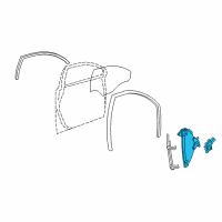 OEM 2015 Chevrolet Captiva Sport Window Regulator Diagram - 25926016