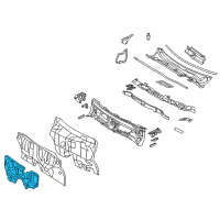 OEM 2018 Toyota RAV4 Insulator Diagram - 55223-42070