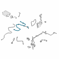 OEM 2016 Lincoln MKX Connector Hose Diagram - F2GZ-9D683-A