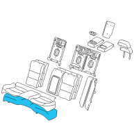 OEM 2003 Lincoln LS Seat Cushion Diagram - 3W4Z-54600A88-BA