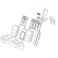 OEM Lincoln LS Cup Holder Diagram - XW4Z-5413562-AAD