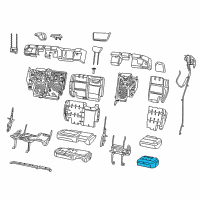 OEM 2021 Jeep Wrangler Seat Cushion Foam Diagram - 68282006AB