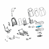 OEM 2020 Buick Regal TourX Seat Cushion Heater Diagram - 13509654