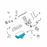 OEM Ford F-250 Oil Pan Diagram - F81Z-6675-AA