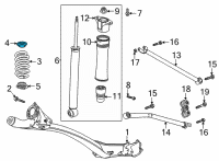 OEM 2022 Chevrolet Trailblazer Upper Insulator Diagram - 42706974