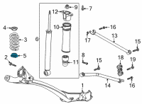 OEM Chevrolet Trailblazer Lower Insulator Diagram - 42694637