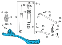 OEM 2021 Chevrolet Trailblazer Axle Beam Diagram - 42729884