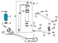 OEM 2022 Chevrolet Trailblazer Coil Spring Diagram - 42743545