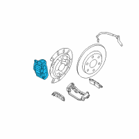 OEM Chevrolet Silverado 1500 Caliper Asm, Rear Brake (Service) Diagram - 18040087