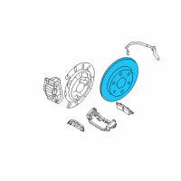 OEM 2003 GMC Sierra 1500 Rear Brake Rotor Diagram - 19211496