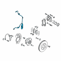 OEM 2015 Kia Soul Sensor-Abs Front Wheel Diagram - 95670B2050