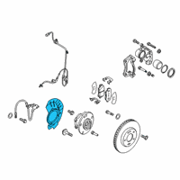 OEM 2019 Kia Soul Cover-Front Brake Disc Diagram - 51756B2200