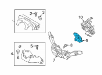 OEM 2021 Hyundai Veloster N Angular Velocity Sensor Diagram - 93480-D2500