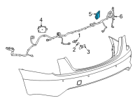 OEM 2021 Cadillac CT5 Radiator Sensor Diagram - 84907386