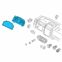 OEM 2008 Mercury Mariner Cluster Assembly Diagram - 8E6Z-10849-G