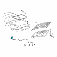 OEM 2001 Ford Explorer Latch Diagram - 6W6Z-16700-A