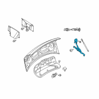 OEM 2010 Chrysler 300 Hinge-Deck Lid Diagram - 5065196AF