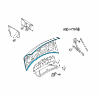 OEM Chrysler 300 WEATHERSTRIP-DECKLID Diagram - 5065173AJ