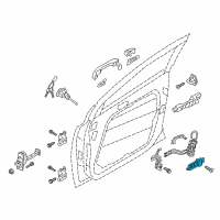 OEM Kia Sportage Inside Door Handle Assembly, Right Diagram - 82620D9010SA1