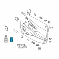 OEM 2022 Toyota GR Supra Window Switch Diagram - 84810-WAA01