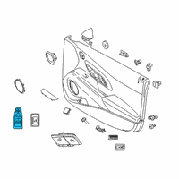 OEM 2022 Toyota GR Supra Window Switch Diagram - 84040-WAA01