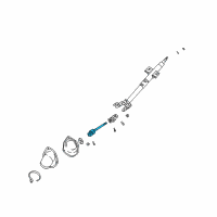 OEM 2001 Kia Rio Shaft-INTERMED Diagram - 0K30A32090A