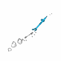 OEM 2005 Kia Rio Shaft Assembly-Steering Diagram - 0K32B32100D