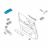 OEM 2013 Nissan Maxima Lamp Assembly-Door Step Diagram - 26420-3NU0A