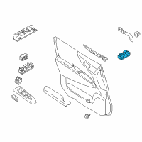 OEM 2015 Nissan Quest Switch Assy-Power Window, Assist Diagram - 25411-1JA0A