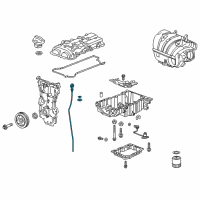 OEM Cadillac CT5 Dipstick Diagram - 12688011