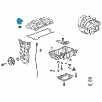 OEM Cadillac Escalade ESV Filler Cap Diagram - 12667313