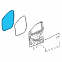 OEM Chevrolet Volt Weatherstrip On Body Diagram - 84384252