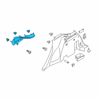 OEM 2017 Lincoln MKC Upper Trim Diagram - EJ7Z-7831012-BM