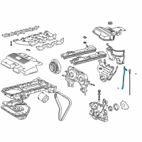 OEM Lexus Guide, Oil Level Gage Diagram - 11452-46010