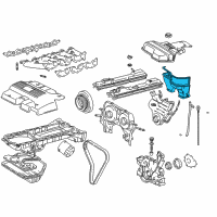 OEM 2000 Lexus SC300 Cover Sub-Assy, Timing Belt, NO.2 Diagram - 11303-46040