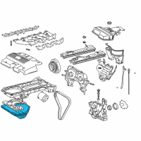 OEM 2001 Lexus IS300 Pan Sub-Assy, Oil, NO.2 Diagram - 12102-46040