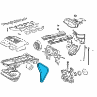 OEM 2000 Lexus SC300 Belt Set,Timing Diagram - 13568-YZZ14