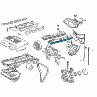 OEM Lexus IS300 Gasket, Cylinder Head Cover Diagram - 11213-46030