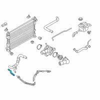 OEM 2014 Ford Police Interceptor Sedan Outlet Hose Diagram - DG1Z-8N029-B