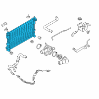 OEM 2018 Ford Taurus Radiator Diagram - DG1Z-8005-D