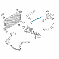 OEM 2018 Ford Flex Overflow Hose Diagram - DG1Z-8276-A