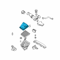 OEM Hyundai Equus Cover Assembly-Air Cleaner Diagram - 28118-3M100