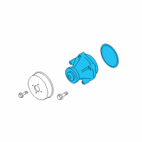 OEM Ford Explorer Water Pump Assembly Diagram - 3L3Z-8501-CA